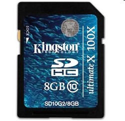 Карта Secure Digital Kingston SD10G2 8GB