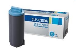 Картридж с тонером Samsung CLP-C350A/ELS (голубой)
